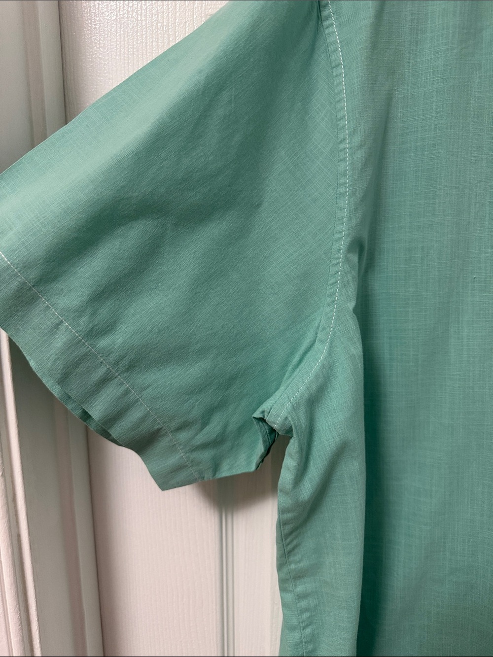 Tommy Bahama Aqua/Green Short-Sleeve Button-Down Shirt 100% Cotton - size XL - Picture 6 of 12